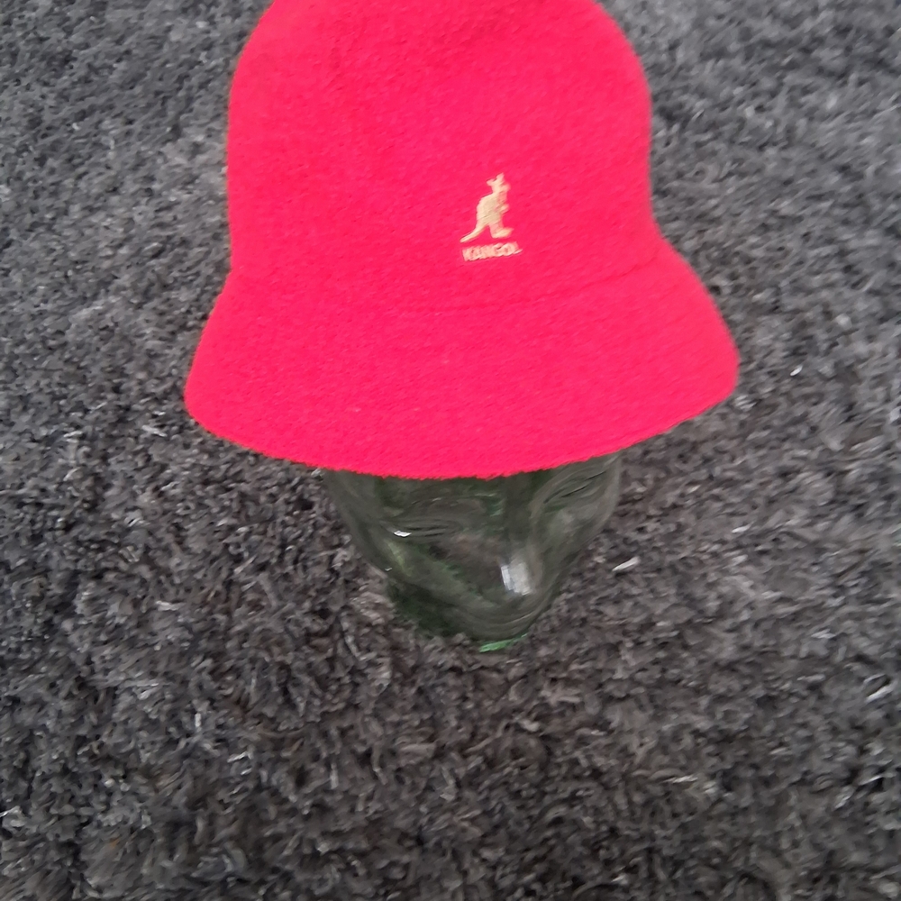 Kangol Vibrant Red Hat with Gold Logo